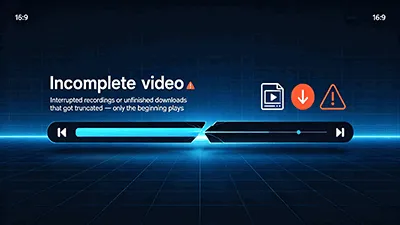 Unvollständiges Video